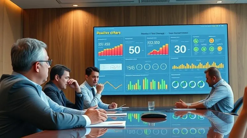 photorealistic, professional photography, 8K, cinematic lighting, sharp focus, depth of field, shot on a high-end DSLR. A dynamic, modern infographic dashboard displayed on a large screen in a boardroom. The dashboard visually represents complex data, but with clear, concise labels and engaging graphics that tell a story of positive change and growth. A diverse group of executives are intently focused on the screen, some nodding in agreement, others taking notes, conveying understanding and satisfaction. photorealistic, professional photography, 8K, cinematic lighting, sharp focus, depth of field, shot on a high-end DSLR. A dynamic, modern infographic dashboard displayed on a large screen in a boardroom. The dashboard visually represents complex data, but with clear, concise labels and engaging graphics that tell a story of positive change and growth. A diverse group of executives are intently focused on the screen, some nodding in agreement, others taking notes, conveying understanding and satisfaction.