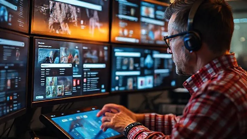 A photorealistic image of a person meticulously sifting through various digital platforms displayed on multiple screens, with search bars and social media feeds visible, symbolizing strategic affiliate outreach. Professional photography, 8K, cinematic lighting, sharp focus on the screens, depth of field, shot on a high-end DSLR. A photorealistic image of a person meticulously sifting through various digital platforms displayed on multiple screens, with search bars and social media feeds visible, symbolizing strategic affiliate outreach. Professional photography, 8K, cinematic lighting, sharp focus on the screens, depth of field, shot on a high-end DSLR.