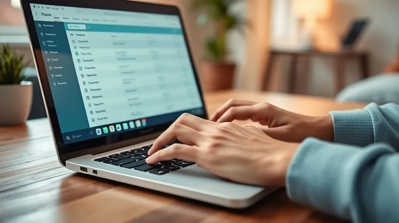 A photorealistic image of a person's hands typing on a laptop keyboard, with a blurred background of a modern home office. The screen shows a project management tool with tasks being checked off, symbolizing efficient progress and communication. Professional photography, 8K, cinematic lighting, sharp focus on the hands and keyboard, depth of field, shot on a high-end DSLR. A photorealistic image of a person's hands typing on a laptop keyboard, with a blurred background of a modern home office. The screen shows a project management tool with tasks being checked off, symbolizing efficient progress and communication. Professional photography, 8K, cinematic lighting, sharp focus on the hands and keyboard, depth of field, shot on a high-end DSLR.