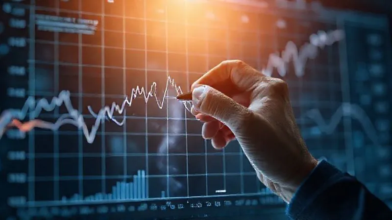 A photorealistic image of a complex financial graph with multiple lines diverging and converging, symbolizing different forecast scenarios. A human hand with a stylus is interacting with a transparent screen overlaying the graph, making real-time adjustments. Cinematic lighting, sharp focus, depth of field, 8K professional photography, shot on a high-end DSLR. A photorealistic image of a complex financial graph with multiple lines diverging and converging, symbolizing different forecast scenarios. A human hand with a stylus is interacting with a transparent screen overlaying the graph, making real-time adjustments. Cinematic lighting, sharp focus, depth of field, 8K professional photography, shot on a high-end DSLR.