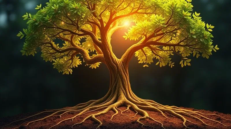 A photorealistic, professional photography, 8K, cinematic lighting, sharp focus, depth of field, shot on a high-end DSLR, showing a vibrant, glowing tree with diverse roots extending into different soils, each soil type representing a distinct funding source (e.g., government grants, angel investors, corporate VCs, crowdfunding). The tree's branches are laden with successful, commercially viable products, symbolizing diverse funding leading to commercial growth. The scene is optimistic and dynamic. A photorealistic, professional photography, 8K, cinematic lighting, sharp focus, depth of field, shot on a high-end DSLR, showing a vibrant, glowing tree with diverse roots extending into different soils, each soil type representing a distinct funding source (e.g., government grants, angel investors, corporate VCs, crowdfunding). The tree's branches are laden with successful, commercially viable products, symbolizing diverse funding leading to commercial growth. The scene is optimistic and dynamic.
