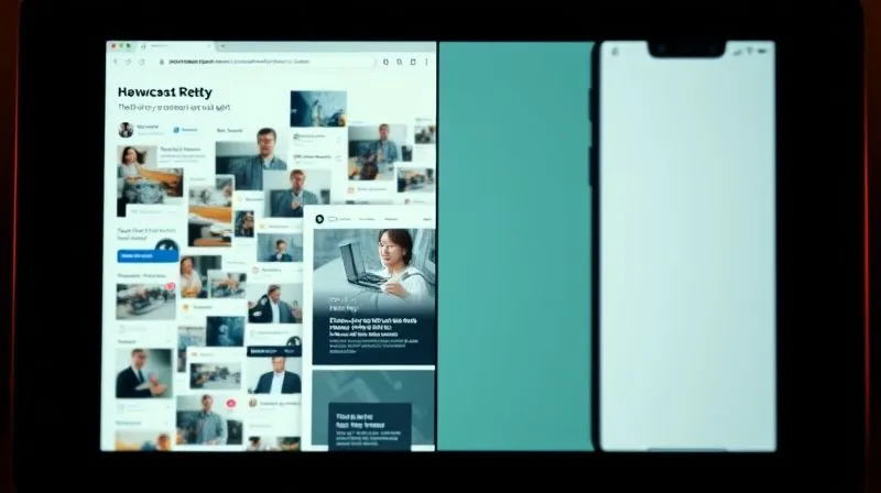 A photorealistic split screen showing two website interfaces. On the left, a cluttered, slow-loading, non-responsive mobile design with broken elements. On the right, a clean, fast-loading, perfectly responsive mobile design with clear CTAs. The contrast should be stark, emphasizing the impact of good UX. Cinematic lighting, sharp focus on the right side, depth of field blurring the left, 8K hyper-detailed, professional photography, shot on a high-end DSLR.