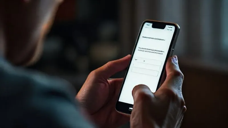 photorealistic, professional photography, 8K, cinematic lighting, sharp focus, depth of field, shot on a high-end DSLR, a person's hand holding a smartphone, looking frustrated at a website with a broken form field or misaligned elements, the screen showing an error message, conveying poor user experience. photorealistic, professional photography, 8K, cinematic lighting, sharp focus, depth of field, shot on a high-end DSLR, a person's hand holding a smartphone, looking frustrated at a website with a broken form field or misaligned elements, the screen showing an error message, conveying poor user experience.