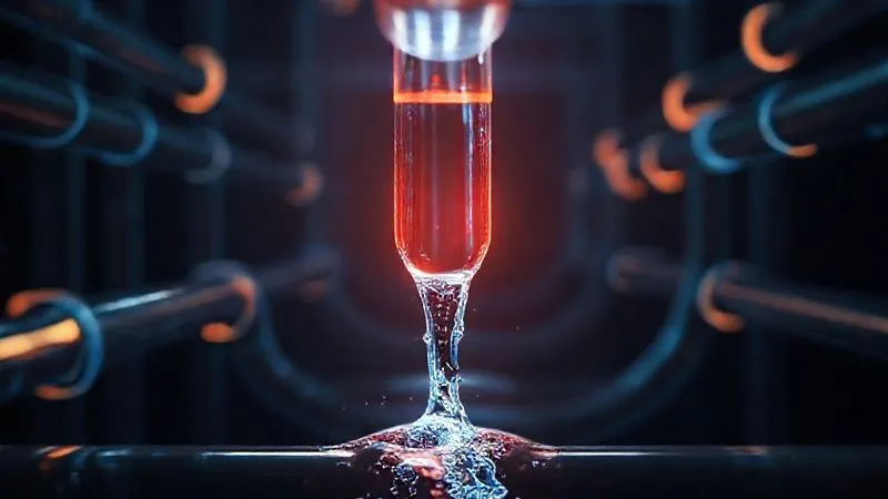 A photorealistic, professional photography, 8K, cinematic lighting, sharp focus, depth of field. A visually striking, abstract representation of a digital sales funnel, depicted as a series of glowing, interconnected pipes. One pipe in the middle of the funnel shows a visible, bright crack with digital 'water' (representing users or conversions) clearly leaking out. The background is dark and futuristic, emphasizing the digital nature and the problem. Emotionally resonant, highlighting a critical failure point. A photorealistic, professional photography, 8K, cinematic lighting, sharp focus, depth of field. A visually striking, abstract representation of a digital sales funnel, depicted as a series of glowing, interconnected pipes. One pipe in the middle of the funnel shows a visible, bright crack with digital 'water' (representing users or conversions) clearly leaking out. The background is dark and futuristic, emphasizing the digital nature and the problem. Emotionally resonant, highlighting a critical failure point.