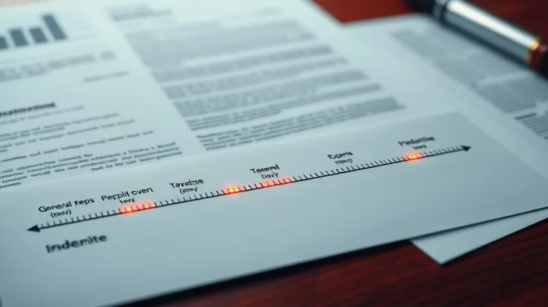 photorealistic, professional photography, 8K, cinematic lighting, sharp focus, depth of field, shot on a high-end DSLR. A detailed legal timeline stretching into the future, with various markers indicating 'General Reps Expiry (18 months)', 'Tax Reps Expiry (7 years)', 'Fundamental Reps Indefinite', all clearly delineated with modern, professional iconography. The timeline should have a subtle glow, symbolizing foresight and meticulous planning in legal agreements, set against a blurred background of legal documents. photorealistic, professional photography, 8K, cinematic lighting, sharp focus, depth of field, shot on a high-end DSLR. A detailed legal timeline stretching into the future, with various markers indicating 'General Reps Expiry (18 months)', 'Tax Reps Expiry (7 years)', 'Fundamental Reps Indefinite', all clearly delineated with modern, professional iconography. The timeline should have a subtle glow, symbolizing foresight and meticulous planning in legal agreements, set against a blurred background of legal documents.