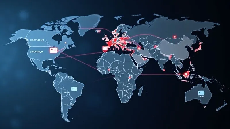 A photorealistic world map with various payment method icons (credit cards, mobile wallets, local bank transfers) strategically placed on different continents, connected by glowing lines representing optimized transaction routes. Professional photography, 8K, cinematic lighting, sharp focus on the map, depth of field, shot on a high-end DSLR. A photorealistic world map with various payment method icons (credit cards, mobile wallets, local bank transfers) strategically placed on different continents, connected by glowing lines representing optimized transaction routes. Professional photography, 8K, cinematic lighting, sharp focus on the map, depth of field, shot on a high-end DSLR.