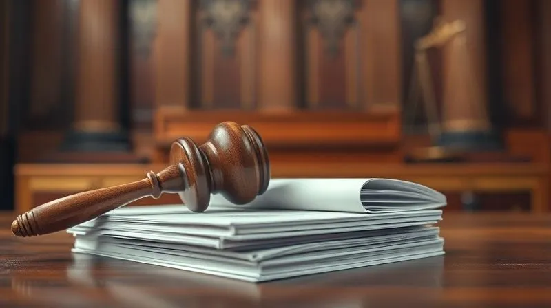photorealistic, professional photography, 8K, cinematic lighting, sharp focus, depth of field, shot on a high-end DSLR. A gavel resting on a stack of legal documents with a blurred court background, symbolizing legal action and justice in a franchise dispute. photorealistic, professional photography, 8K, cinematic lighting, sharp focus, depth of field, shot on a high-end DSLR. A gavel resting on a stack of legal documents with a blurred court background, symbolizing legal action and justice in a franchise dispute.