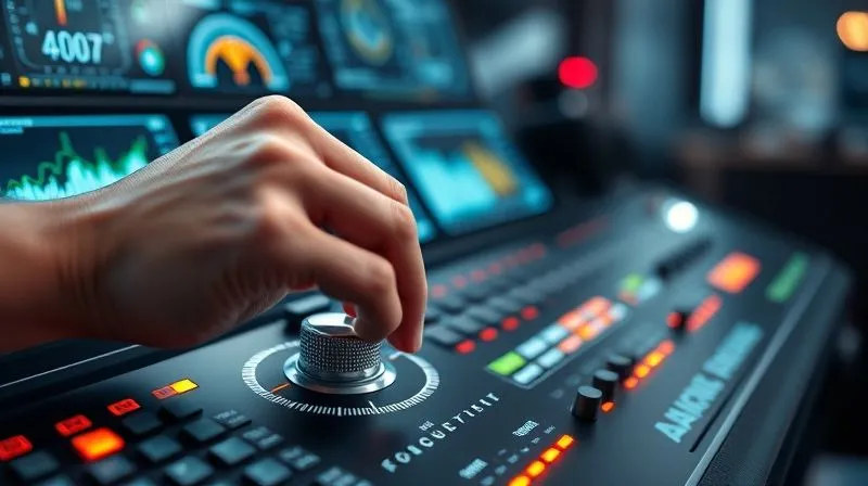 photorealistic, professional photography, 8K, cinematic lighting, sharp focus, depth of field, shot on a high-end DSLR. A hand adjusting a dial on a sophisticated control panel, with data visualizations in the background, symbolizing fine-tuning and continuous improvement in a complex system. photorealistic, professional photography, 8K, cinematic lighting, sharp focus, depth of field, shot on a high-end DSLR. A hand adjusting a dial on a sophisticated control panel, with data visualizations in the background, symbolizing fine-tuning and continuous improvement in a complex system.