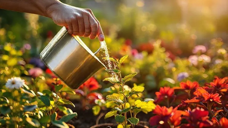photorealistic, professional photography, 8K, cinematic lighting, sharp focus, depth of field, shot on a high-end DSLR. A metaphorical image of a carefully tended, vibrant garden at dawn, with various plants representing different relationships. A single, gentle hand is watering a small, healthy plant, symbolizing nurturing and consistent care for a professional network. The lighting is soft and hopeful, emphasizing growth and long-term investment. photorealistic, professional photography, 8K, cinematic lighting, sharp focus, depth of field, shot on a high-end DSLR. A metaphorical image of a carefully tended, vibrant garden at dawn, with various plants representing different relationships. A single, gentle hand is watering a small, healthy plant, symbolizing nurturing and consistent care for a professional network. The lighting is soft and hopeful, emphasizing growth and long-term investment.