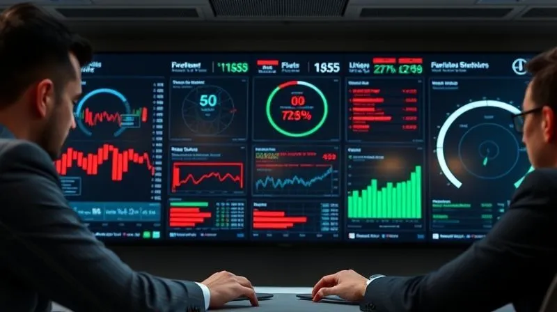 A photorealistic, professional photography of a digital dashboard with conflicting data points and error messages, surrounded by stressed business analysts, cinematic lighting, 8K, sharp focus on the dashboard, depth of field, shot on a high-end DSLR.
