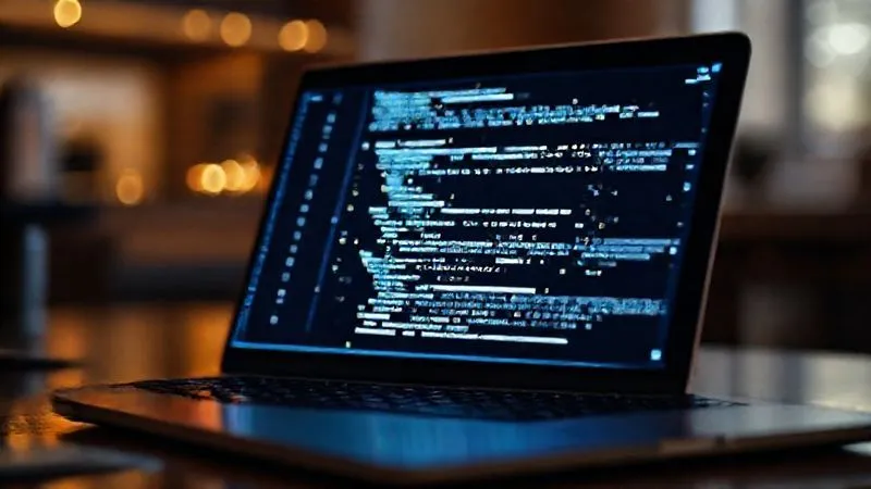 A photorealistic close-up of a digital form on a laptop screen, with carefully crafted, intent-based questions visible, 'smart fields' highlighted, professional photography, 8K, cinematic lighting, sharp focus, depth of field, shot on a high-end DSLR.