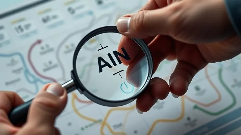 A photorealistic close-up of a hand holding a magnifying glass over a complex customer journey map, highlighting a specific pain point with analytical overlays, cinematic lighting, sharp focus, depth of field, 8K hyper-detailed. A photorealistic close-up of a hand holding a magnifying glass over a complex customer journey map, highlighting a specific pain point with analytical overlays, cinematic lighting, sharp focus, depth of field, 8K hyper-detailed.