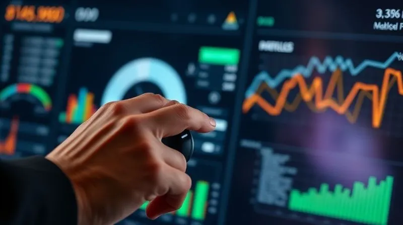 A photorealistic, professional photography, 8K, cinematic lighting, sharp focus, depth of field, shot on a high-end DSLR, of a continuous loop of data flowing into a central analytics dashboard, with a hand adjusting a dial, symbolizing ongoing monitoring, refinement, and adaptation of market strategy. A photorealistic, professional photography, 8K, cinematic lighting, sharp focus, depth of field, shot on a high-end DSLR, of a continuous loop of data flowing into a central analytics dashboard, with a hand adjusting a dial, symbolizing ongoing monitoring, refinement, and adaptation of market strategy.