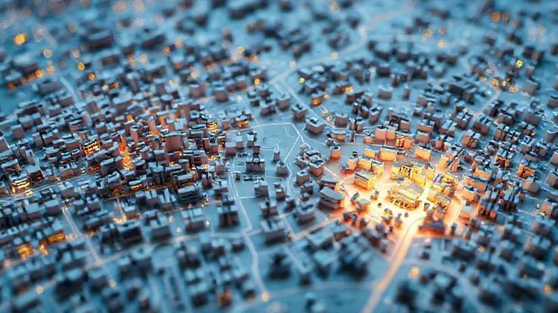 A photorealistic, sophisticated 3D market map showing various clusters of businesses. One cluster is dense and brightly lit, representing a saturated market, while another area is sparsely populated but illuminated with a soft, inviting glow, symbolizing an overlooked market niche, cinematic lighting, sharp focus on the glowing niche, depth of field, 8K hyper-detailed, shot on a high-end DSLR. A photorealistic, sophisticated 3D market map showing various clusters of businesses. One cluster is dense and brightly lit, representing a saturated market, while another area is sparsely populated but illuminated with a soft, inviting glow, symbolizing an overlooked market niche, cinematic lighting, sharp focus on the glowing niche, depth of field, 8K hyper-detailed, shot on a high-end DSLR.