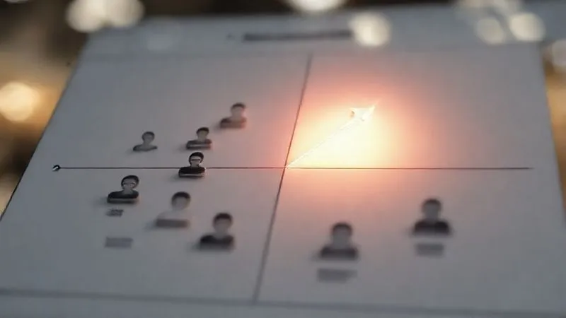 A photorealistic 3D rendering of a segmented market diagram, showing distinct clusters of customer avatars. One cluster is significantly smaller and brightly illuminated, representing an underserved niche, with a clear arrow pointing towards it. Professional photography, 8K, cinematic lighting, sharp focus on the illuminated segment, depth of field blurring the other segments, shot on a high-end DSLR, conveying precision and opportunity. A photorealistic 3D rendering of a segmented market diagram, showing distinct clusters of customer avatars. One cluster is significantly smaller and brightly illuminated, representing an underserved niche, with a clear arrow pointing towards it. Professional photography, 8K, cinematic lighting, sharp focus on the illuminated segment, depth of field blurring the other segments, shot on a high-end DSLR, conveying precision and opportunity.