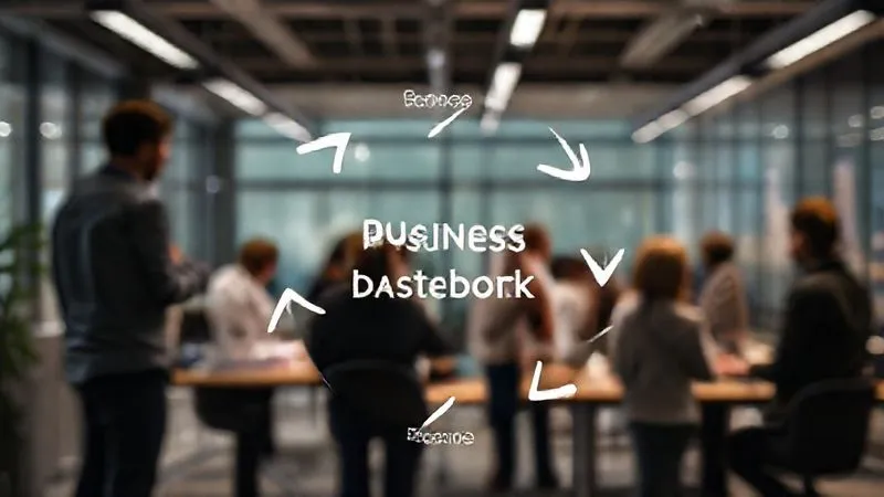 A photorealistic image depicting a continuous improvement cycle for business analytics dashboards. It shows a circular flow: 'Design', 'Deploy', 'Analyze User Feedback', 'Iterate', and 'Measure Impact', with arrows connecting each stage. The background is a modern, collaborative office space with people engaged in discussions. Cinematic lighting, sharp focus on the cycle diagram, depth of field blurring the background, 8K hyper-detailed, professional photography, shot on a high-end DSLR. A photorealistic image depicting a continuous improvement cycle for business analytics dashboards. It shows a circular flow: 'Design', 'Deploy', 'Analyze User Feedback', 'Iterate', and 'Measure Impact', with arrows connecting each stage. The background is a modern, collaborative office space with people engaged in discussions. Cinematic lighting, sharp focus on the cycle diagram, depth of field blurring the background, 8K hyper-detailed, professional photography, shot on a high-end DSLR.