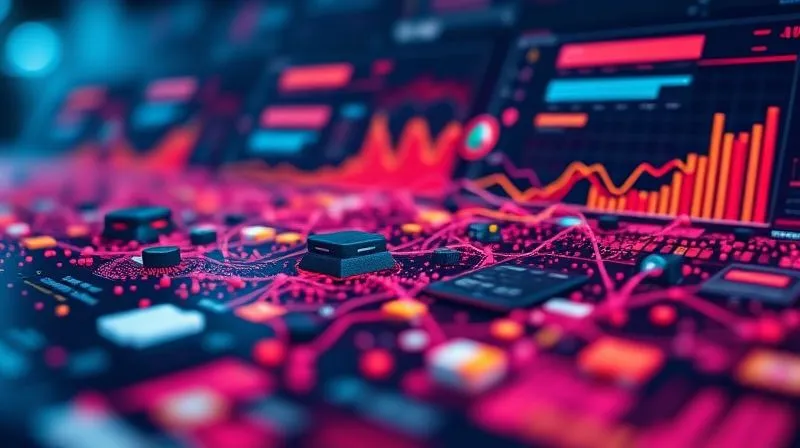 A photorealistic 3D infographic showing a complex dataset being simplified into clear, actionable insights, vibrant colors, cinematic lighting, sharp focus, depth of field, 8K hyper-detailed, professional photography, shot on a high-end DSLR.