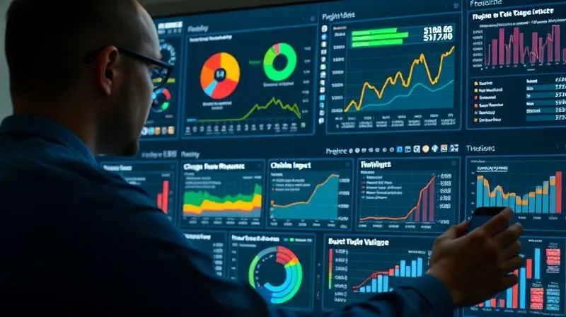 A photorealistic, professional photography, 8K, cinematic lighting, sharp focus, depth of field, shot on a high-end DSLR, depicting a project manager analyzing a complex data dashboard filled with graphs and charts, specifically highlighting metrics related to 'Change Requests', 'Timeline Impact', and 'Budget Variance'. The atmosphere is one of analytical focus and data-driven decision-making. A photorealistic, professional photography, 8K, cinematic lighting, sharp focus, depth of field, shot on a high-end DSLR, depicting a project manager analyzing a complex data dashboard filled with graphs and charts, specifically highlighting metrics related to 'Change Requests', 'Timeline Impact', and 'Budget Variance'. The atmosphere is one of analytical focus and data-driven decision-making.