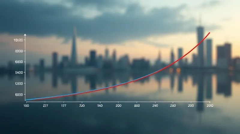 A photorealistic 3D line graph showing a downward sloping "glide path" for asset allocation, with a blue line representing equity exposure decreasing over time and a red line representing fixed income increasing, set against a backdrop of a calm, serene financial landscape, cinematic lighting, sharp focus, depth of field, 8K hyper-detailed.