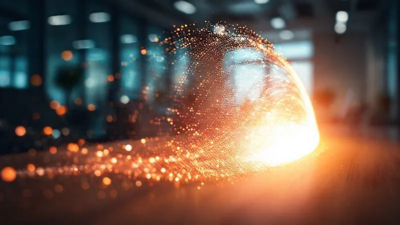 photorealistic, professional photography, 8K, cinematic lighting, sharp focus, depth of field, shot on a high-end DSLR. A dynamic, abstract visual representation of a story arc, with glowing data points moving along a narrative curve, leading to a prominent, illuminated conclusion. The background is a blurred, modern office setting, symbolizing the application of data storytelling in business. photorealistic, professional photography, 8K, cinematic lighting, sharp focus, depth of field, shot on a high-end DSLR. A dynamic, abstract visual representation of a story arc, with glowing data points moving along a narrative curve, leading to a prominent, illuminated conclusion. The background is a blurred, modern office setting, symbolizing the application of data storytelling in business.