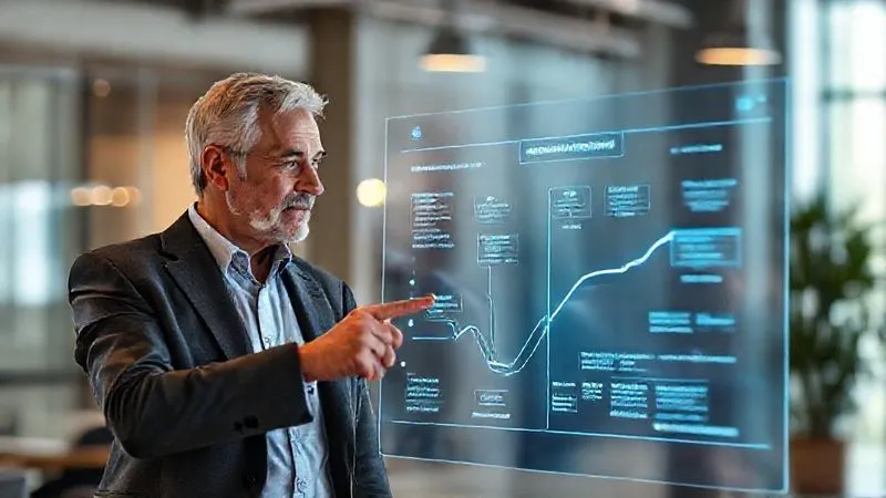 photorealistic, professional photography, 8K, cinematic lighting, sharp focus, depth of field, shot on a high-end DSLR. Two diverse business leaders, one slightly older and one younger, standing side-by-side, pointing at a large, illuminated holographic projection of a detailed business strategy roadmap. Their expressions show shared understanding and determination. The background is a modern, collaborative workspace, subtly blurred, with a sense of forward momentum. Light reflects off the holographic projection onto their faces, emphasizing clarity and shared vision. photorealistic, professional photography, 8K, cinematic lighting, sharp focus, depth of field, shot on a high-end DSLR. Two diverse business leaders, one slightly older and one younger, standing side-by-side, pointing at a large, illuminated holographic projection of a detailed business strategy roadmap. Their expressions show shared understanding and determination. The background is a modern, collaborative workspace, subtly blurred, with a sense of forward momentum. Light reflects off the holographic projection onto their faces, emphasizing clarity and shared vision.