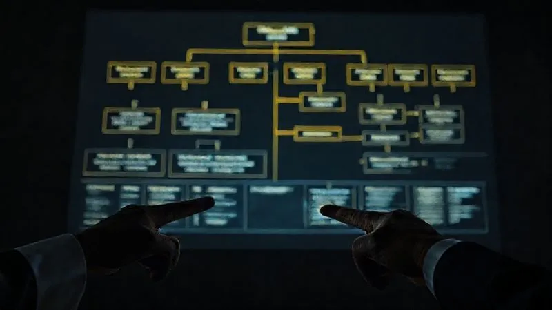 photorealistic, professional photography, 8K, cinematic lighting, sharp focus, depth of field, shot on a high-end DSLR. A detailed, multi-layered flowchart or decision tree, glowing with subtle digital light, projected onto a dark, textured wall. Hands of two business people are visible at the bottom, pointing to different pathways, symbolizing contingency planning and alternative strategies. The atmosphere is serious and focused, conveying the weight of risk assessment. A subtle, almost imperceptible storm cloud graphic is integrated into one of the risk branches, representing potential pitfalls. photorealistic, professional photography, 8K, cinematic lighting, sharp focus, depth of field, shot on a high-end DSLR. A detailed, multi-layered flowchart or decision tree, glowing with subtle digital light, projected onto a dark, textured wall. Hands of two business people are visible at the bottom, pointing to different pathways, symbolizing contingency planning and alternative strategies. The atmosphere is serious and focused, conveying the weight of risk assessment. A subtle, almost imperceptible storm cloud graphic is integrated into one of the risk branches, representing potential pitfalls.