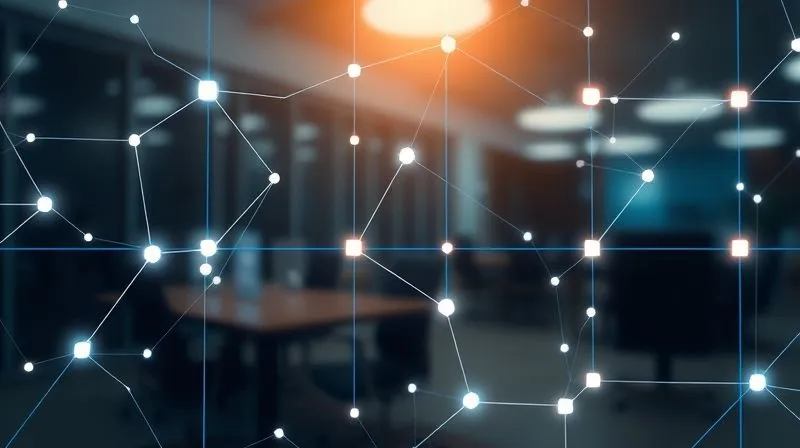 A photorealistic, professional photography, 8K, cinematic lighting, sharp focus, depth of field. A digital network grid with several glowing, interconnected nodes, but one node is dark and disconnected, shrouded in a subtle, ominous digital fog, symbolizing an unmonitored 'shadow IT' vulnerability within a secure system. The background is a blurred, modern office environment. A photorealistic, professional photography, 8K, cinematic lighting, sharp focus, depth of field. A digital network grid with several glowing, interconnected nodes, but one node is dark and disconnected, shrouded in a subtle, ominous digital fog, symbolizing an unmonitored 'shadow IT' vulnerability within a secure system. The background is a blurred, modern office environment.