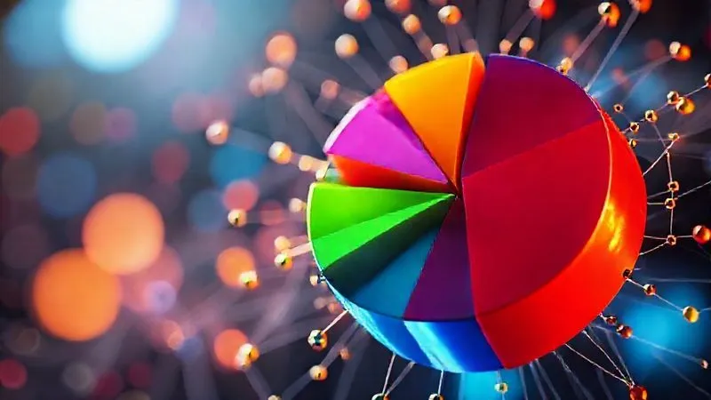 Photorealistic, professional photography, 8K, cinematic lighting, sharp focus, depth of field, shot on a high-end DSLR. A vibrant, glowing 3D pie chart or Venn diagram representing distinct customer segments, each segment a different color and texture, emerging from a complex network of data points. The focus is on the clear differentiation and interconnectedness of the segments, symbolizing targeted marketing. Photorealistic, professional photography, 8K, cinematic lighting, sharp focus, depth of field, shot on a high-end DSLR. A vibrant, glowing 3D pie chart or Venn diagram representing distinct customer segments, each segment a different color and texture, emerging from a complex network of data points. The focus is on the clear differentiation and interconnectedness of the segments, symbolizing targeted marketing.
