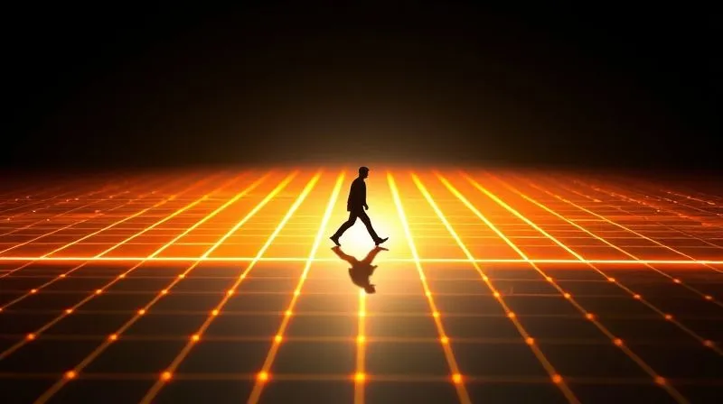 A photorealistic image of a tightly defined project boundary, represented by a glowing laser grid, with a small, shadowy figure attempting to cross it. Cinematic lighting, sharp focus on the boundary, depth of field blurring the background. Professional photography, 8K hyper-detailed.