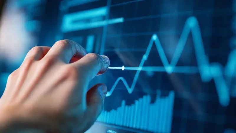 A photorealistic close-up of a hand moving a slider on a digital interface, with a graph showing iterative improvement in the background. The scene is bathed in cool, analytical blue light, symbolizing data-driven decisions and rapid feedback loops. Professional photography, 8K, cinematic lighting, sharp focus on the hand and interface, depth of field blurring the graph, shot on a high-end DSLR.