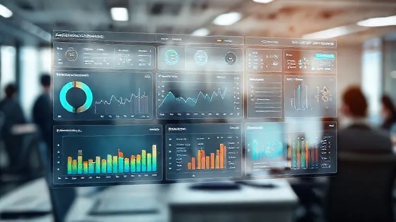 A photorealistic image of a sophisticated digital dashboard displaying various graphs and charts related to resource allocation, team utilization, and project timelines. The interface is clean and futuristic, with data points dynamically updating, cinematic lighting emphasizing the high-tech feel, sharp focus on the central dashboard, depth of field blurring a background of busy office activity, 8K hyper-detailed, professional photography, shot on a high-end DSLR. A photorealistic image of a sophisticated digital dashboard displaying various graphs and charts related to resource allocation, team utilization, and project timelines. The interface is clean and futuristic, with data points dynamically updating, cinematic lighting emphasizing the high-tech feel, sharp focus on the central dashboard, depth of field blurring a background of busy office activity, 8K hyper-detailed, professional photography, shot on a high-end DSLR.
