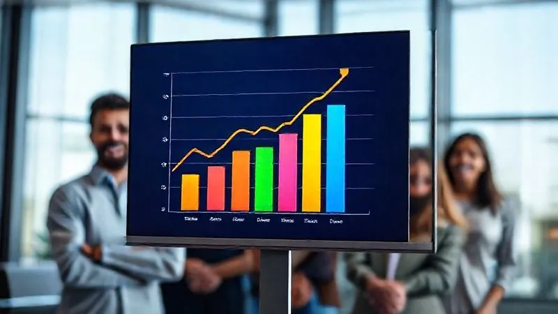 A photorealistic image showing a vibrant bar chart with an upward trend, symbolizing successful project adaptation and resource optimization. The chart is displayed on a modern, sleek screen, with a diverse team in the background looking on with satisfaction, cinematic lighting, sharp focus on the chart, depth of field blurring the background, 8K hyper-detailed, professional photography, shot on a high-end DSLR. A photorealistic image showing a vibrant bar chart with an upward trend, symbolizing successful project adaptation and resource optimization. The chart is displayed on a modern, sleek screen, with a diverse team in the background looking on with satisfaction, cinematic lighting, sharp focus on the chart, depth of field blurring the background, 8K hyper-detailed, professional photography, shot on a high-end DSLR.