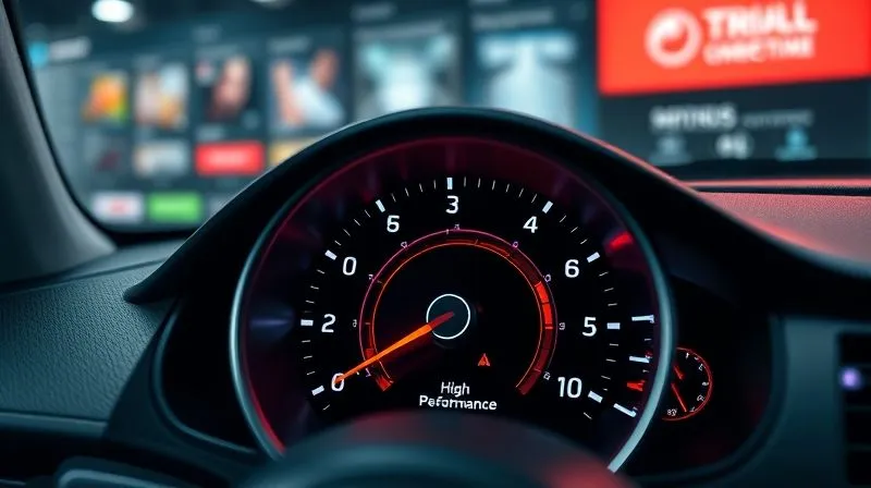 photorealistic, professional photography, 8K, cinematic lighting, sharp focus, depth of field, shot on a high-end DSLR, a vibrant, sleek digital speedometer with a needle firmly in the 'High Performance' zone. In the blurred background, various e-commerce website elements like product listings and navigation menus are visible, symbolizing a fast and efficient online store. The image conveys speed, optimization, and a seamless user experience. photorealistic, professional photography, 8K, cinematic lighting, sharp focus, depth of field, shot on a high-end DSLR, a vibrant, sleek digital speedometer with a needle firmly in the 'High Performance' zone. In the blurred background, various e-commerce website elements like product listings and navigation menus are visible, symbolizing a fast and efficient online store. The image conveys speed, optimization, and a seamless user experience.