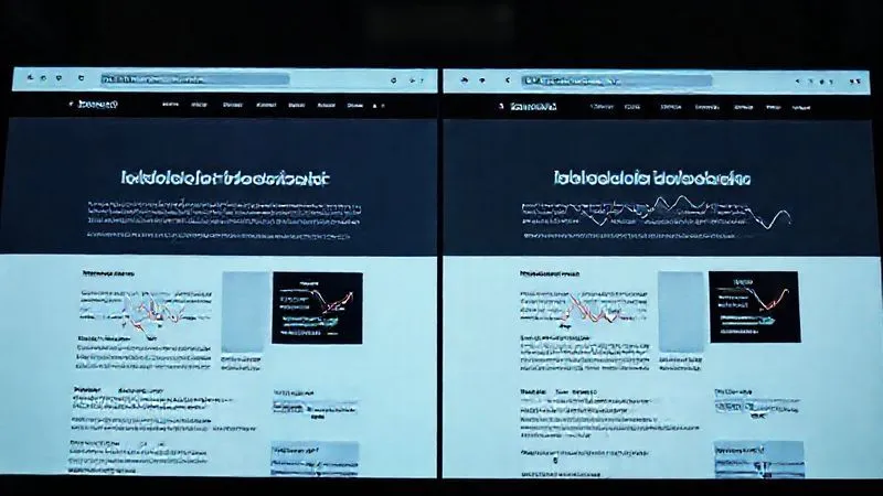 A split screen showing two slightly different versions of a website landing page side-by-side, with subtle highlighting on the elements being A/B tested, scientific data overlays and graphs indicating performance, photorealistic, 8K, cinematic lighting, sharp focus, depth of field, shot on a high-end DSLR. A split screen showing two slightly different versions of a website landing page side-by-side, with subtle highlighting on the elements being A/B tested, scientific data overlays and graphs indicating performance, photorealistic, 8K, cinematic lighting, sharp focus, depth of field, shot on a high-end DSLR.