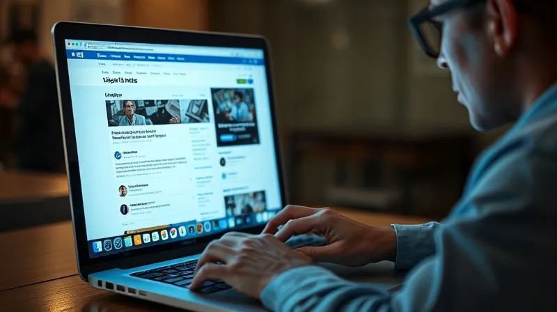 A photorealistic image of a salesperson intently researching on a laptop, with multiple browser tabs open showing company news, LinkedIn profiles, and industry reports. The screen glows softly, illuminating their focused face. Professional photography, 8K, cinematic lighting, sharp focus on the screen and hands, depth of field, shot on a high-end DSLR. A photorealistic image of a salesperson intently researching on a laptop, with multiple browser tabs open showing company news, LinkedIn profiles, and industry reports. The screen glows softly, illuminating their focused face. Professional photography, 8K, cinematic lighting, sharp focus on the screen and hands, depth of field, shot on a high-end DSLR.