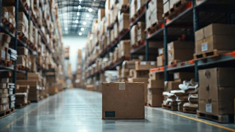 A photorealistic image of a cluttered warehouse aisle with oversized, unoptimized shipping boxes overflowing, contrasting with a small, efficiently packed box in the foreground. Cinematic lighting, sharp focus on the inefficient packaging, depth of field blurring the background, 8K hyper-detailed, shot on a high-end DSLR. A photorealistic image of a cluttered warehouse aisle with oversized, unoptimized shipping boxes overflowing, contrasting with a small, efficiently packed box in the foreground. Cinematic lighting, sharp focus on the inefficient packaging, depth of field blurring the background, 8K hyper-detailed, shot on a high-end DSLR.