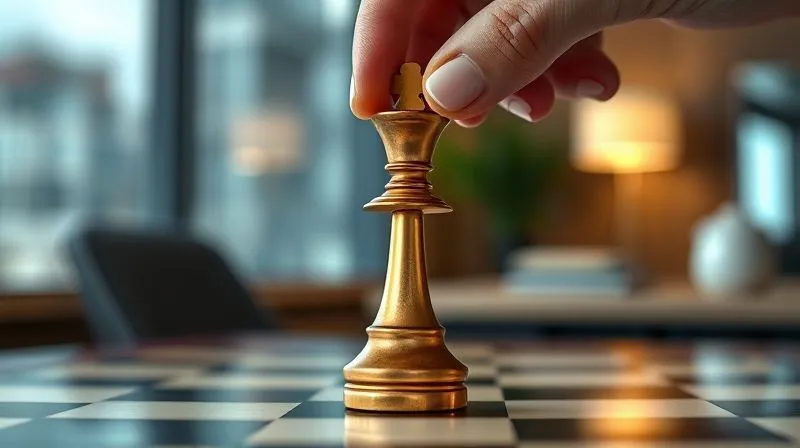 A photorealistic image of a single elegant chess piece (e.g., a queen) being carefully lifted from a chessboard, symbolizing a strategic withdrawal or knowing when to walk away from a negotiation. The background is a blurred, sophisticated office setting, with cinematic lighting, sharp focus on the chess piece, depth of field, 8K hyper-detailed, professional photography. A photorealistic image of a single elegant chess piece (e.g., a queen) being carefully lifted from a chessboard, symbolizing a strategic withdrawal or knowing when to walk away from a negotiation. The background is a blurred, sophisticated office setting, with cinematic lighting, sharp focus on the chess piece, depth of field, 8K hyper-detailed, professional photography.