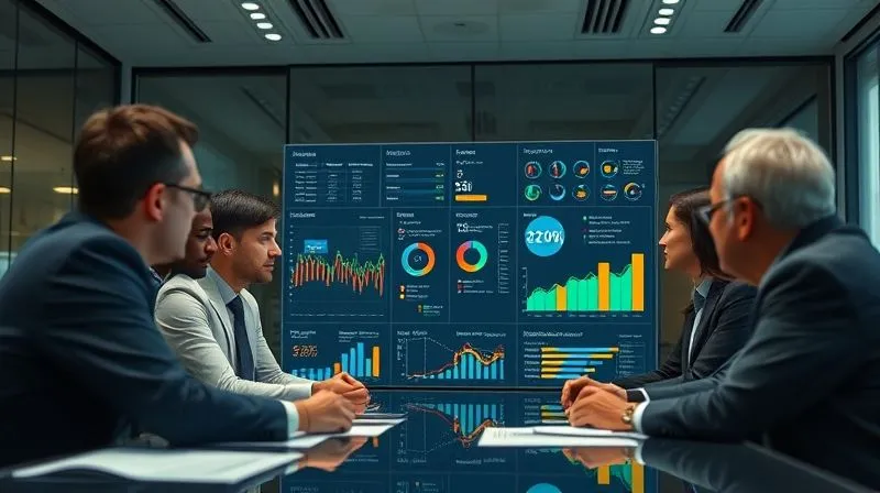 A photorealistic, professional photography, 8K, cinematic lighting, sharp focus, depth of field, shot on a high-end DSLR, showing a diverse group of executives in a collaborative meeting, looking at a dynamic dashboard displaying real-time strategic progress. The atmosphere is engaged and forward-looking, symbolizing continuous alignment and iteration. A photorealistic, professional photography, 8K, cinematic lighting, sharp focus, depth of field, shot on a high-end DSLR, showing a diverse group of executives in a collaborative meeting, looking at a dynamic dashboard displaying real-time strategic progress. The atmosphere is engaged and forward-looking, symbolizing continuous alignment and iteration.