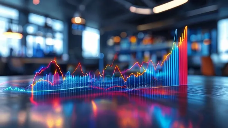 Photorealistic, professional photography, 8K, cinematic lighting, sharp focus, depth of field, shot on a high-end DSLR. A dynamic, vibrant 3D bar chart showing significant growth, with a winding, upward-sloping line graph overlaid, illustrating iterative progress and adaptation. The chart is set against a blurred background of a modern, collaborative office space, conveying innovation and success. Photorealistic, professional photography, 8K, cinematic lighting, sharp focus, depth of field, shot on a high-end DSLR. A dynamic, vibrant 3D bar chart showing significant growth, with a winding, upward-sloping line graph overlaid, illustrating iterative progress and adaptation. The chart is set against a blurred background of a modern, collaborative office space, conveying innovation and success.