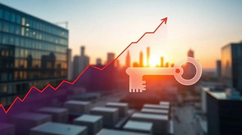 photorealistic, professional photography, 8K, cinematic lighting, sharp focus, depth of field, shot on a high-end DSLR, a vibrant digital graph showing exponential growth, overlaid with a subtle, stylized key representing debt financing, against a backdrop of a modern business district at sunrise, conveying financial momentum. photorealistic, professional photography, 8K, cinematic lighting, sharp focus, depth of field, shot on a high-end DSLR, a vibrant digital graph showing exponential growth, overlaid with a subtle, stylized key representing debt financing, against a backdrop of a modern business district at sunrise, conveying financial momentum.
