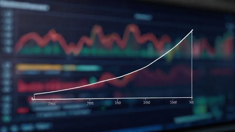 A photorealistic 3D line graph showing two distinct lines: one flat, stable baseline representing pre-campaign performance, and another line sharply ascending after a clear demarcation point, representing post-campaign impact. The graph should have clear axes for 'Time' and 'Key Performance Indicator (KPI) Value'. Cinematic lighting, sharp focus on the lines, depth of field blurring a data analysis screen background, 8K hyper-detailed, shot on a high-end DSLR.
