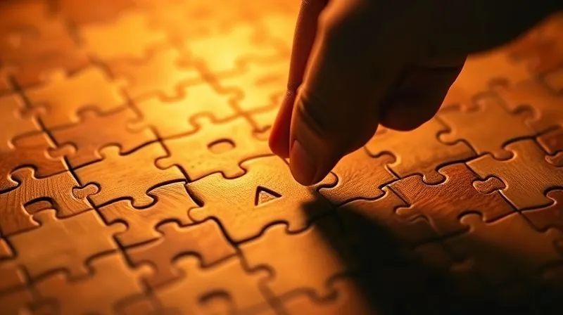A photorealistic close-up of a hand placing a final puzzle piece into a nearly complete puzzle, symbolizing continuous improvement and problem-solving, warm and encouraging lighting, 8K, cinematic lighting, sharp focus, depth of field, shot on a high-end DSLR. A photorealistic close-up of a hand placing a final puzzle piece into a nearly complete puzzle, symbolizing continuous improvement and problem-solving, warm and encouraging lighting, 8K, cinematic lighting, sharp focus, depth of field, shot on a high-end DSLR.