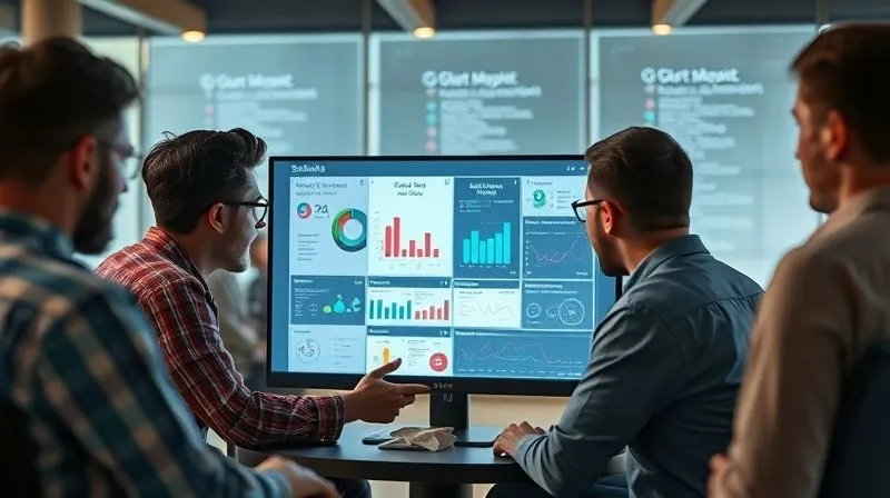 A photorealistic image of a startup team huddled around a monitor, looking at data visualizations and discussing an agile development board. The atmosphere is collaborative and focused, with a sense of rapid iteration and learning. Professional photography, 8K, cinematic lighting, sharp focus on the team and screen, depth of field blurring the background, shot on a high-end DSLR. A photorealistic image of a startup team huddled around a monitor, looking at data visualizations and discussing an agile development board. The atmosphere is collaborative and focused, with a sense of rapid iteration and learning. Professional photography, 8K, cinematic lighting, sharp focus on the team and screen, depth of field blurring the background, shot on a high-end DSLR.