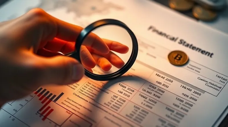 A photorealistic image of a hand holding a magnifying glass over a complex financial statement, with global currencies subtly in the background, cinematic lighting, sharp focus on the document, depth of field, 8K hyper-detailed. A photorealistic image of a hand holding a magnifying glass over a complex financial statement, with global currencies subtly in the background, cinematic lighting, sharp focus on the document, depth of field, 8K hyper-detailed.