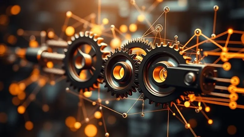 A photorealistic, professional photography, 8K, cinematic lighting, sharp focus, depth of field, shot on a high-end DSLR. A dynamic, abstract representation of strategic planning: interconnected gears and flowing data streams forming a cohesive, adaptive system. The elements are in motion, suggesting agility and foresight in a complex business environment. Soft, strategic lighting emphasizes the interplay of elements, creating a sense of controlled complexity. A photorealistic, professional photography, 8K, cinematic lighting, sharp focus, depth of field, shot on a high-end DSLR. A dynamic, abstract representation of strategic planning: interconnected gears and flowing data streams forming a cohesive, adaptive system. The elements are in motion, suggesting agility and foresight in a complex business environment. Soft, strategic lighting emphasizes the interplay of elements, creating a sense of controlled complexity.