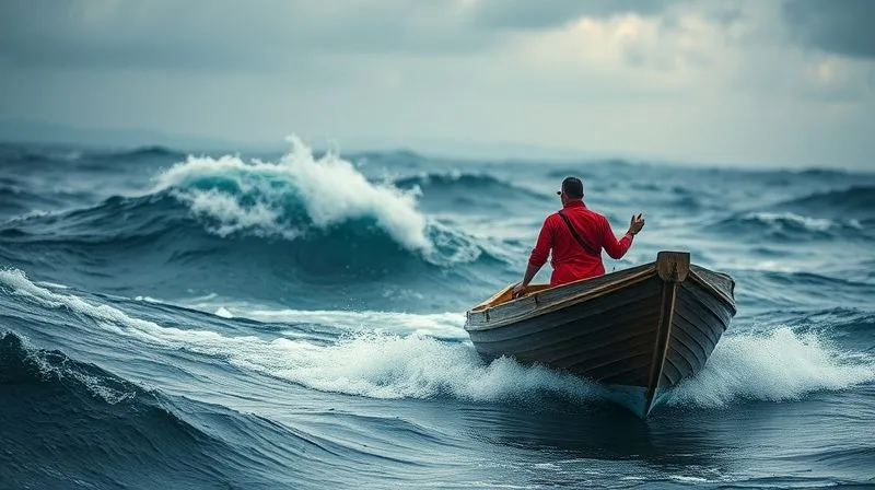 photorealistic, professional photography, 8K, cinematic lighting, sharp focus, depth of field, shot on a high-end DSLR, a small business navigating a stormy financial sea in a sturdy but small boat, with turbulent waves representing economic challenges and unexpected expenses, but the boat is skillfully steered by a determined captain using a compass and map, symbolizing proactive financial management and resilience, dramatic lighting, a sense of cautious optimism. photorealistic, professional photography, 8K, cinematic lighting, sharp focus, depth of field, shot on a high-end DSLR, a small business navigating a stormy financial sea in a sturdy but small boat, with turbulent waves representing economic challenges and unexpected expenses, but the boat is skillfully steered by a determined captain using a compass and map, symbolizing proactive financial management and resilience, dramatic lighting, a sense of cautious optimism.