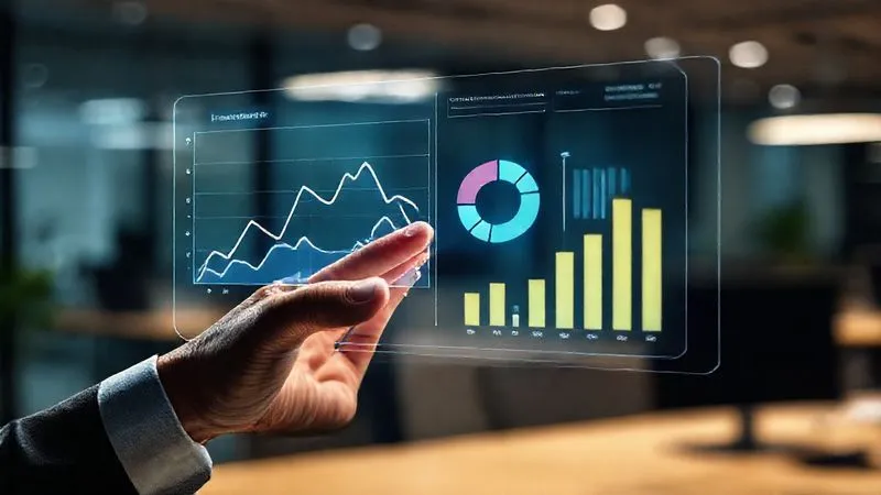 A photorealistic image of a hand interacting with a holographic interface displaying various data visualizations: a line graph trending downwards, a pie chart showing declining morale, and a bar chart indicating increased workload. The hand is making an adjustment, symbolizing proactive intervention based on real-time insights. The background is a sophisticated, blurred office environment. 8K, cinematic lighting, sharp focus, depth of field. A photorealistic image of a hand interacting with a holographic interface displaying various data visualizations: a line graph trending downwards, a pie chart showing declining morale, and a bar chart indicating increased workload. The hand is making an adjustment, symbolizing proactive intervention based on real-time insights. The background is a sophisticated, blurred office environment. 8K, cinematic lighting, sharp focus, depth of field.