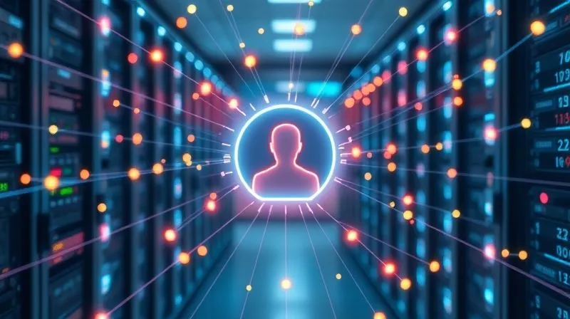 Photorealistic, professional photography, 8K, cinematic lighting, sharp focus, depth of field, shot on a high-end DSLR. A complex, vibrant digital network of glowing lines and nodes, representing disparate data sources (like CRM, billing, marketing), all seamlessly converging into a central, brightly illuminated customer profile icon. The background is a clean, modern data center aesthetic, suggesting efficiency and integration. Photorealistic, professional photography, 8K, cinematic lighting, sharp focus, depth of field, shot on a high-end DSLR. A complex, vibrant digital network of glowing lines and nodes, representing disparate data sources (like CRM, billing, marketing), all seamlessly converging into a central, brightly illuminated customer profile icon. The background is a clean, modern data center aesthetic, suggesting efficiency and integration.