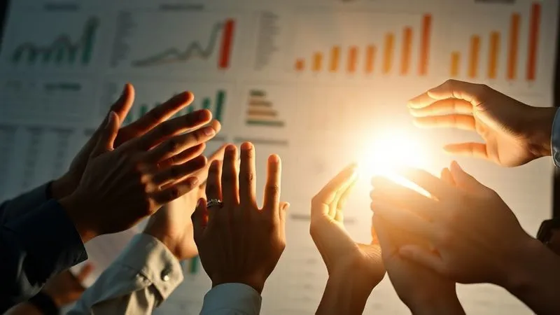 A photorealistic, professional photography, 8K, cinematic lighting, sharp focus, depth of field, shot on a high-end DSLR, depicting a diverse group of hands reaching towards a single, glowing light source, symbolizing collaborative funding and external support for a startup. The light emanates from a stylized 'seed' or 'growth' symbol, with a backdrop of blurred financial charts and documents, suggesting multiple avenues of investment beyond personal funds. A photorealistic, professional photography, 8K, cinematic lighting, sharp focus, depth of field, shot on a high-end DSLR, depicting a diverse group of hands reaching towards a single, glowing light source, symbolizing collaborative funding and external support for a startup. The light emanates from a stylized 'seed' or 'growth' symbol, with a backdrop of blurred financial charts and documents, suggesting multiple avenues of investment beyond personal funds.