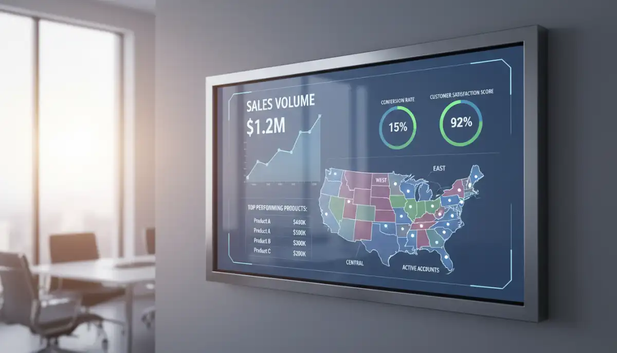 This dashboard displays key sales metrics, providing insights into sales performance across different territories. Sales analytics tools help track progress and identify areas for improvement.